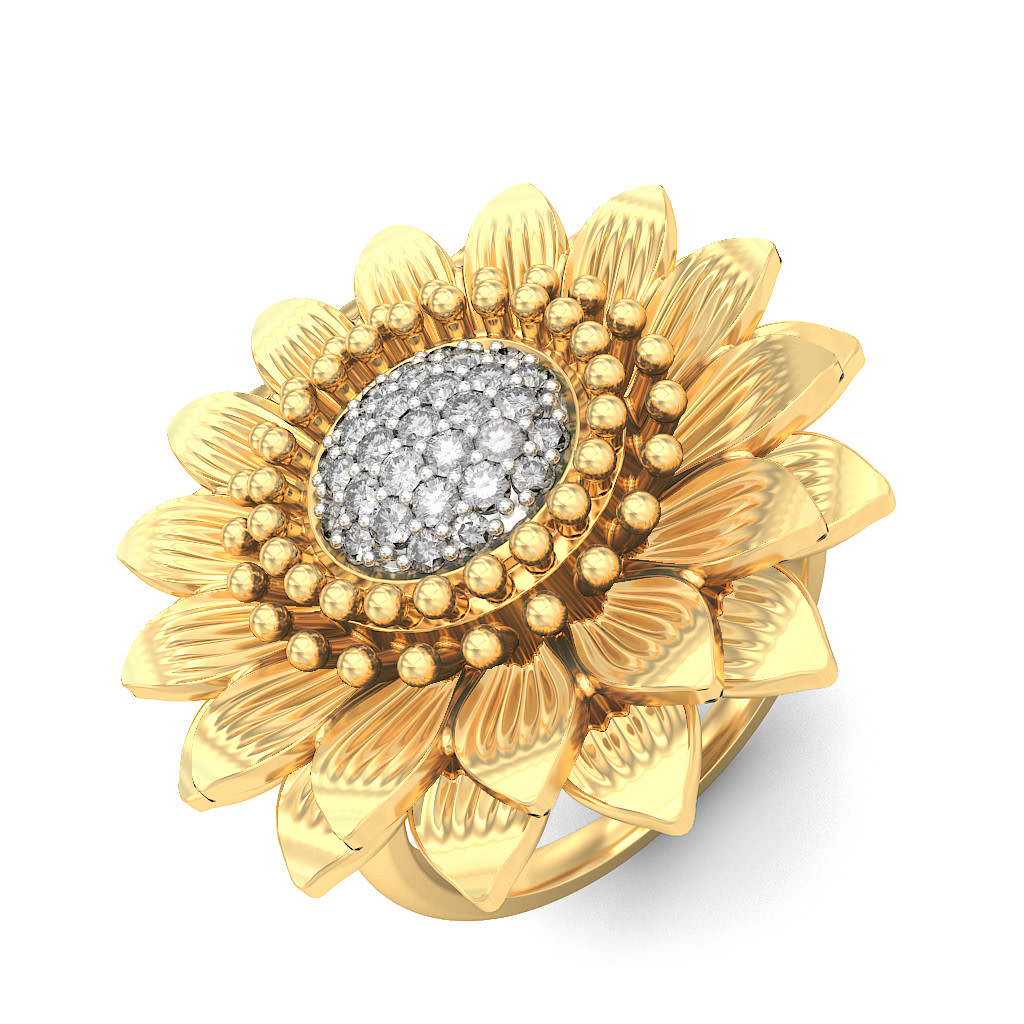 The Heavenly Sunflower Ring