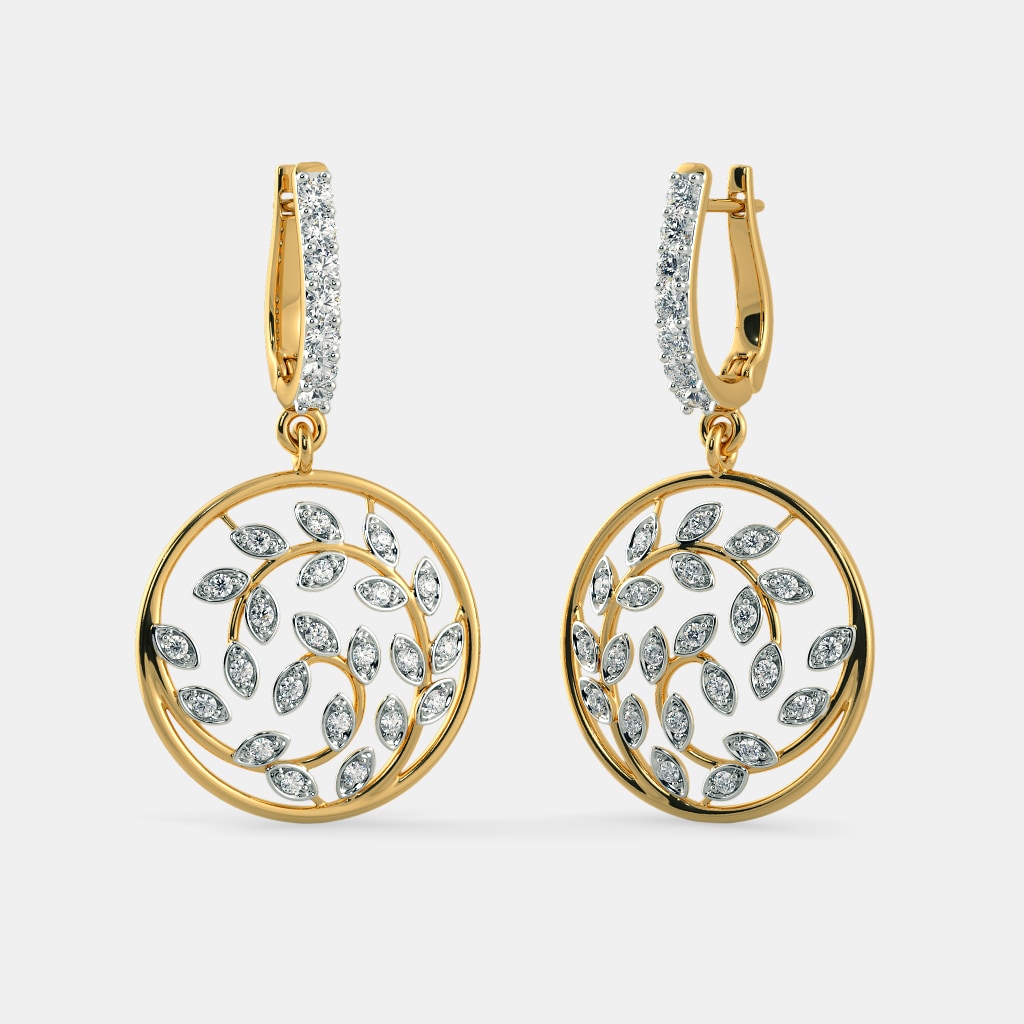 The Cordial Leaves Hoop Earrings