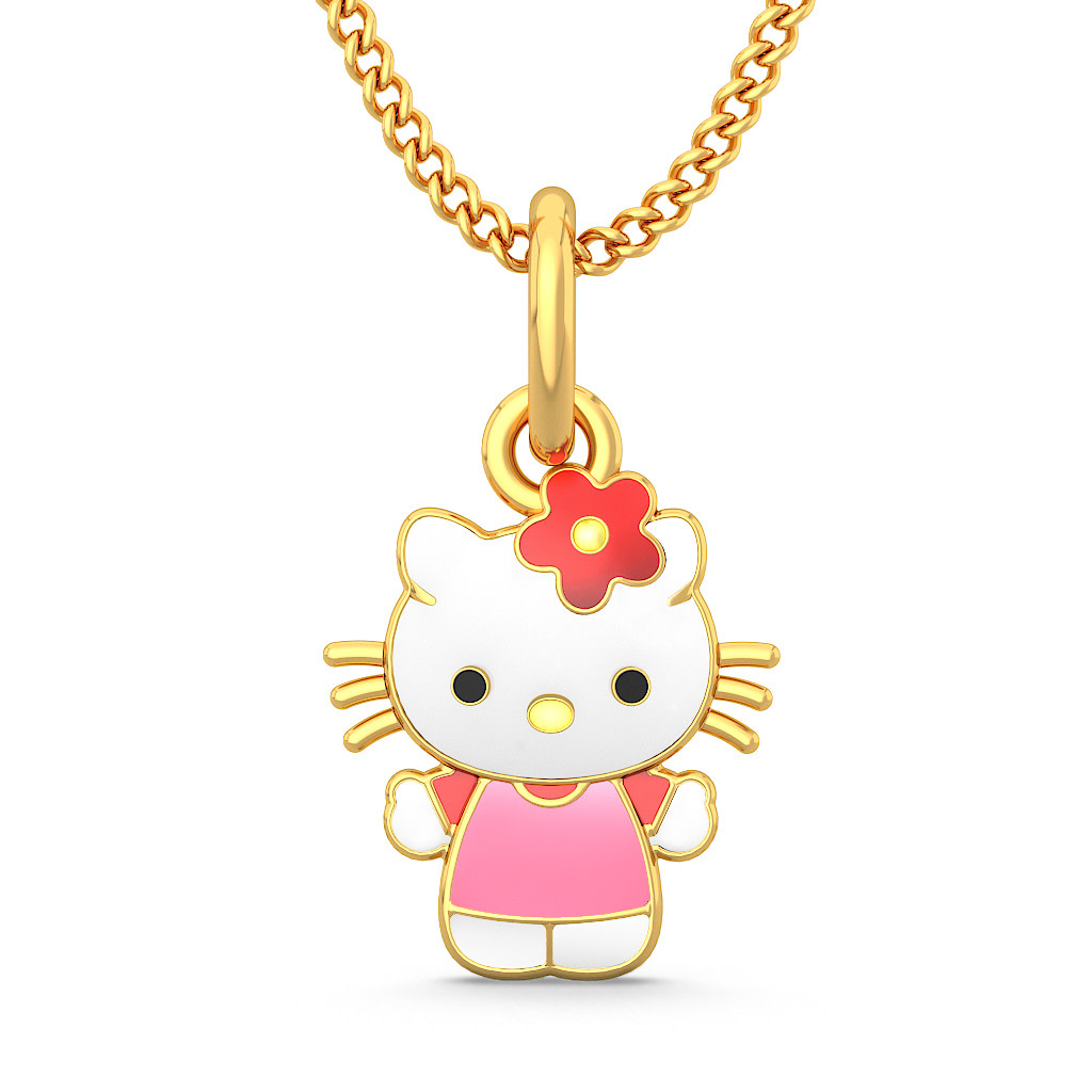 The Kitty Pendant For Kids | BlueStone.com