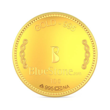 10 gram 24 KT Gold Coin | BlueStone.com