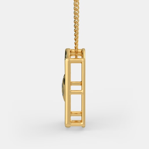 Diamond Pendant In Yellow Gold (2.8 Gram) With Diamonds (0.010 Ct)