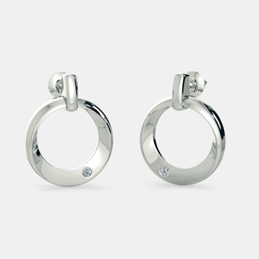 Single Stone Earrings 100 Earring Designs Online The Dewy Irene Earrings