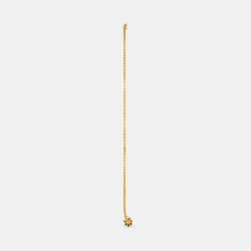 Diamond Necklace In Yellow Gold (7.11 Gram) With Diamonds (0.075 Ct)