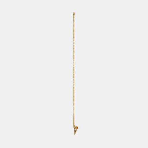 Diamond Necklace In Yellow Gold (5.94 Gram) With Diamonds (0.010 Ct)