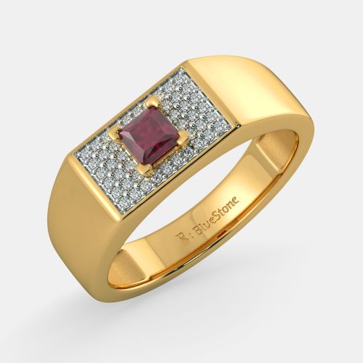 Buy 100+ Men's Yellow Gold Ring Designs Online in India 2017 BlueStone